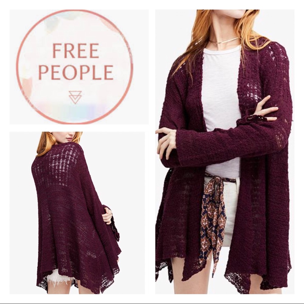 Free People ‘In My Element’ Knit Open Front Kimono